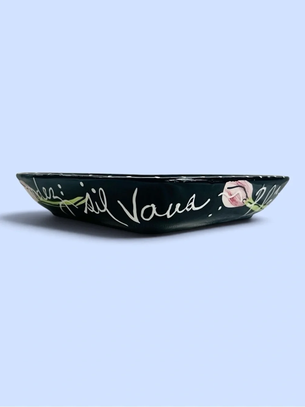 VTG Joanne Delomba for Lotus Hand-Painted Pop‎ Art Ceramic Square Serving Bowl